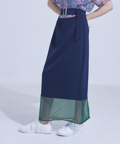 miette（ミエット）の「ウエストカッティングスカート（スカート・レディース・ブラック/ネイビー・FREE）」の17枚目の写真