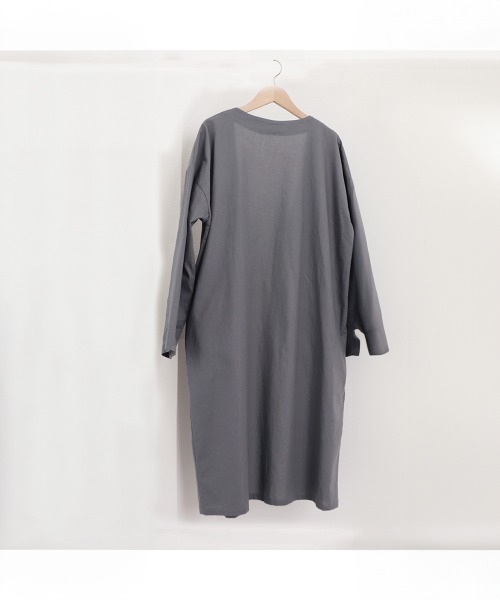 Miniministore(ミニミニストア)の「韓国ロングカーディガン 綿麻 薄手羽織り(カーディガン/ボレロ・レディース・グレー/カーキ・M/XL/L)」の11枚目の写真