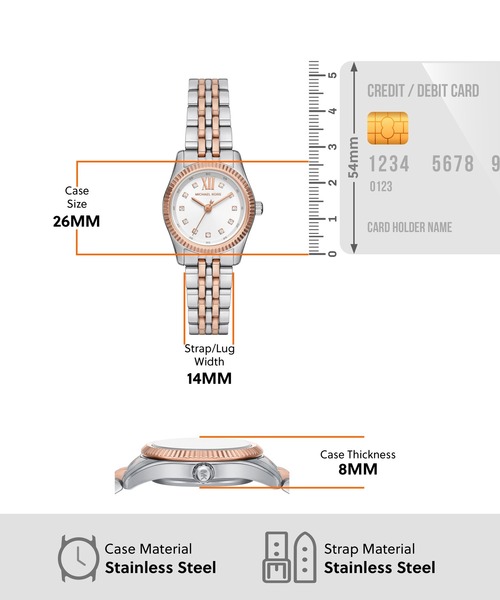 MICHAEL KORS（マイケルコース）の「マイケル・コース 腕時計 レディース アナログ ステンレス MK4817SET（アナログ腕時計・レディース・マルチ・FREE）」の3枚目の写真