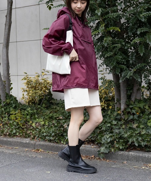 FORECAST（フォーキャスト）の「【FORECAST】軽量＆撥水ナイロンアノラックパーカー ウィンドブレーカー フーディー ハーフジップ 2203（ナイロンジャケット・メンズ・ブラック/レッド/ネイビー・M/L/XL/S）」の19枚目の写真
