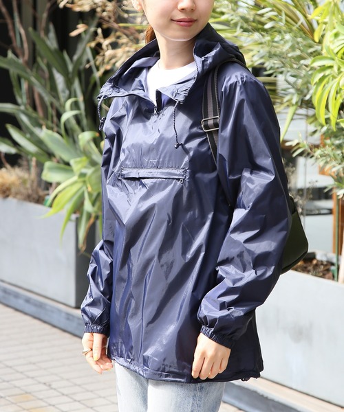 FORECAST（フォーキャスト）の「【FORECAST】軽量＆撥水ナイロンアノラックパーカー ウィンドブレーカー フーディー ハーフジップ 2203（ナイロンジャケット・メンズ・ブラック/レッド/ネイビー・M/L/XL/S）」の10枚目の写真