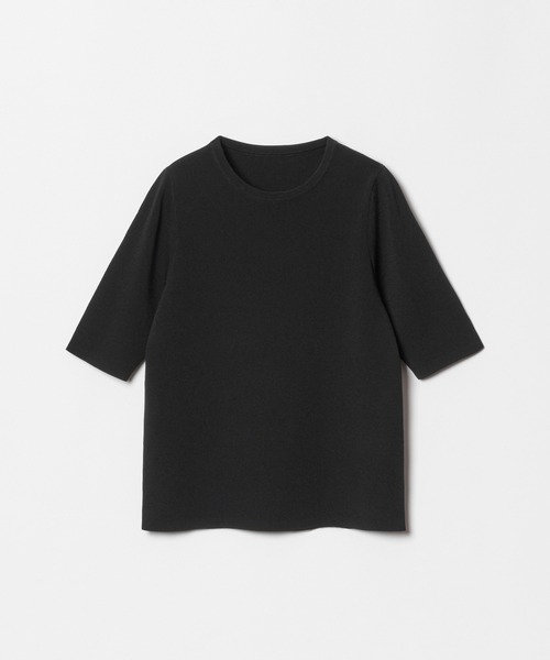 ニット セーター 「LOULOU WILLOUGHBY」ソウバリクルー5分袖プルオーバー レディース LOULOU WILLOUGHBY（ルルウィルビー）の「【LOULOU WILLOUGHBY