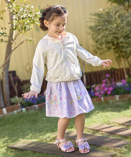 ANY（エニィ）の「サラサラ UVカット パーカー（その他アウター・キッズ・サックスブルー系/アイボリー系/ライラック系8・110/130/120）」の9枚目の写真