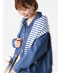 Lugnoncure | ボーダー長袖カットソー(Tシャツ/カットソー)