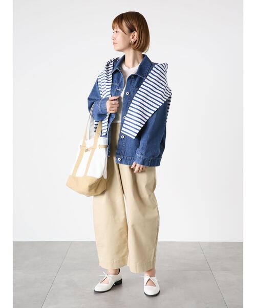 Lugnoncure（ルノンキュール）の「ボーダー長袖カットソー（Tシャツ/カットソー・レディース・オフホワイト/ブルー/ブラック/グレー・F）」の8枚目の写真