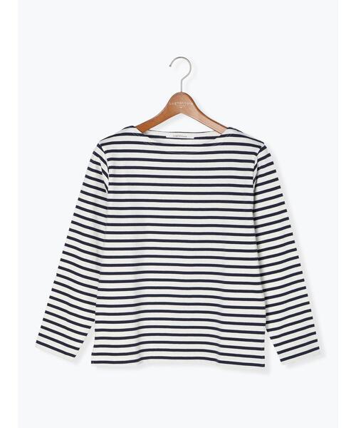 Lugnoncure（ルノンキュール）の「ボーダー長袖カットソー（Tシャツ/カットソー・レディース・オフホワイト/ブルー/ブラック/グレー・F）」の15枚目の写真