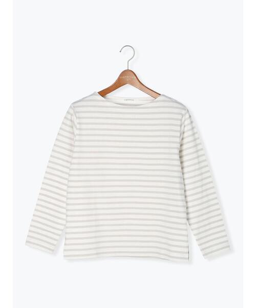 Lugnoncure（ルノンキュール）の「ボーダー長袖カットソー（Tシャツ/カットソー・レディース・オフホワイト/ブルー/ブラック/グレー・F）」の16枚目の写真