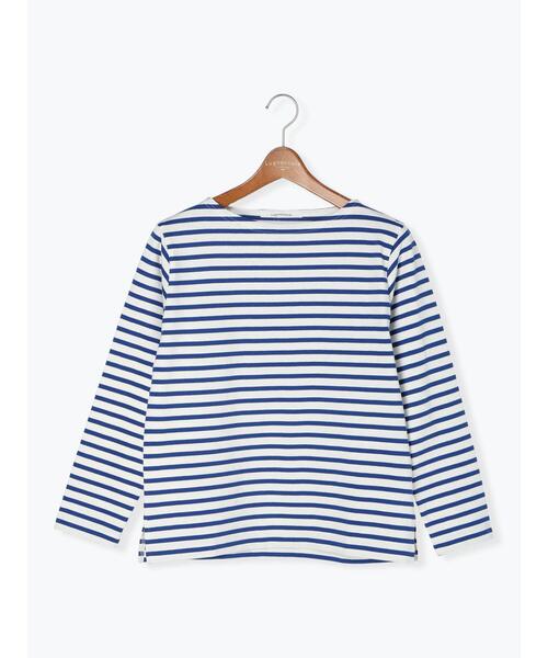 Lugnoncure（ルノンキュール）の「ボーダー長袖カットソー（Tシャツ/カットソー・レディース・オフホワイト/ブルー/ブラック/グレー・F）」の18枚目の写真