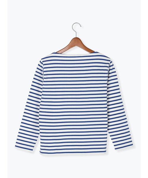 Lugnoncure（ルノンキュール）の「ボーダー長袖カットソー（Tシャツ/カットソー・レディース・オフホワイト/ブルー/ブラック/グレー・F）」の19枚目の写真