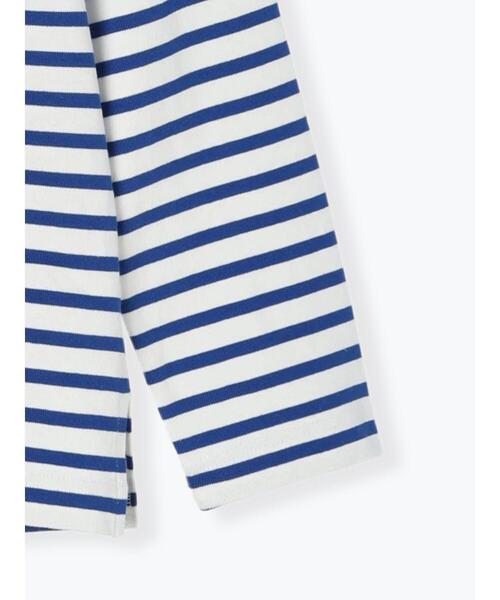 Lugnoncure（ルノンキュール）の「ボーダー長袖カットソー（Tシャツ/カットソー・レディース・オフホワイト/ブルー/ブラック/グレー・F）」の21枚目の写真