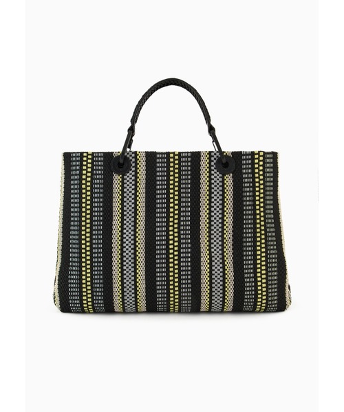EMPORIO ARMANI（エンポリオアルマーニ）の「【エンポリオ アルマーニ】MyEA トートバッグ バスケット織り ミディアム（トートバッグ・レディース・ブラック系・FREE）」の6枚目の写真