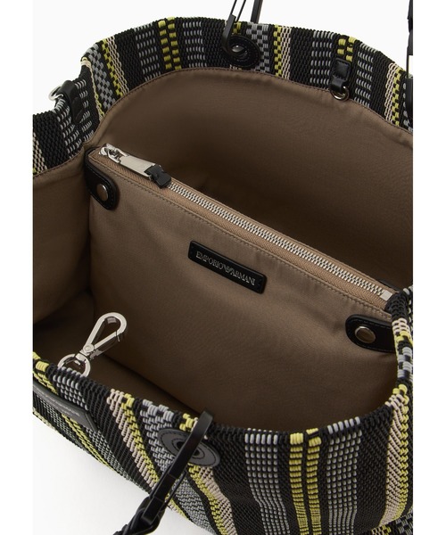 EMPORIO ARMANI（エンポリオアルマーニ）の「【エンポリオ アルマーニ】MyEA トートバッグ バスケット織り ミディアム（トートバッグ・レディース・ブラック系・FREE）」の8枚目の写真