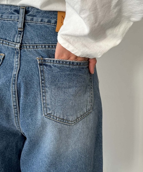 CANAL JEAN（キャナルジーン）の「nepenthe　カットオフデニムハーフパンツ（デニムパンツ・レディース・インディゴブルー・SMALL）」の8枚目の写真