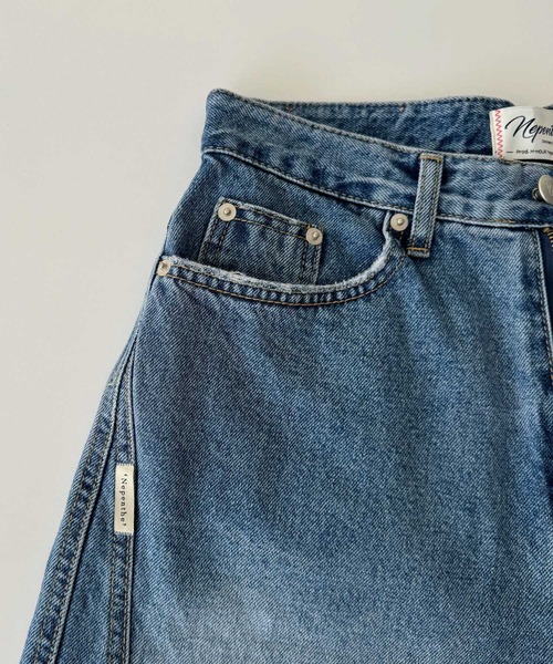 CANAL JEAN（キャナルジーン）の「nepenthe　カットオフデニムハーフパンツ（デニムパンツ・レディース・インディゴブルー・SMALL）」の11枚目の写真