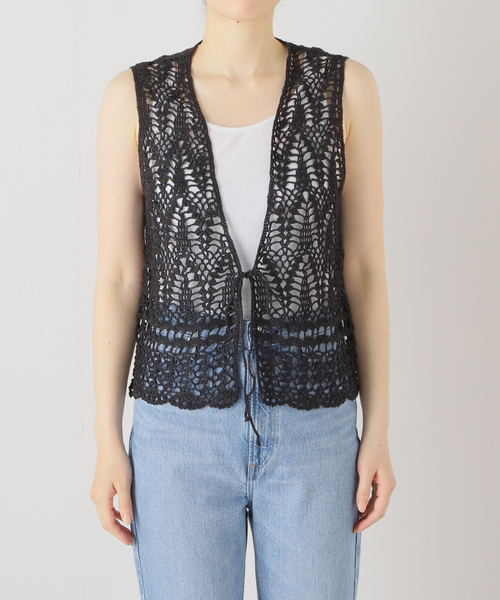 プラージュ Plage SOFT WOOL ベスト （ブラック