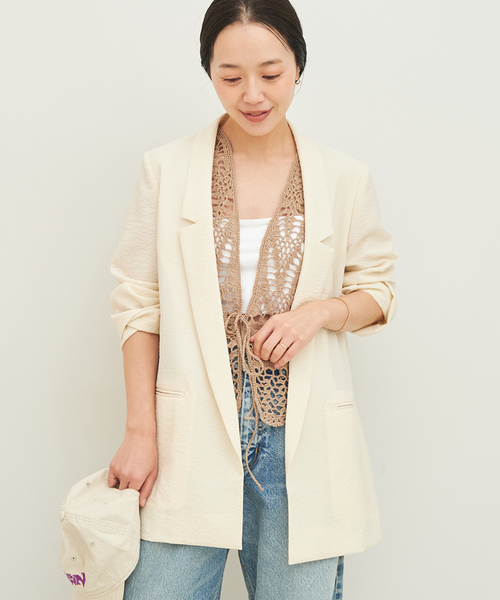 Plage nallow collar ジャケット セール】nallow collar ジャケット（その他アウター）｜Plage