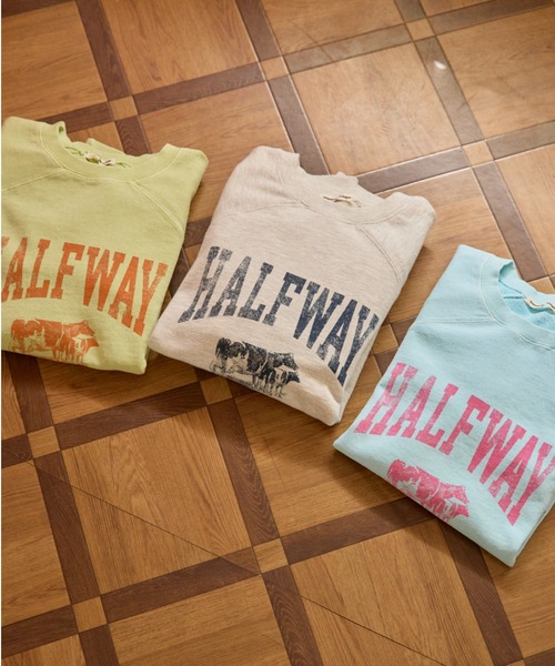 anoco no oheya（アノコノオへヤ）の「HALF WAY DECENT 1996 " sweat（スウェット・レディース・ライトグレー/ライトブルー/ライトグリーン・FREE）」の17枚目の写真