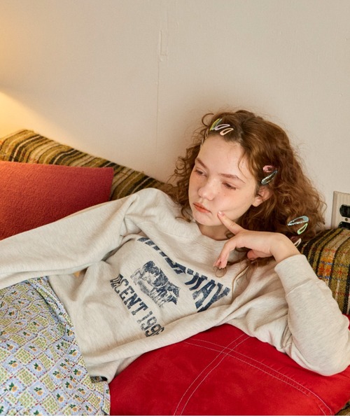 anoco no oheya（アノコノオへヤ）の「HALF WAY DECENT 1996 " sweat（スウェット・レディース・ライトグレー/ライトブルー/ライトグリーン・FREE）」の7枚目の写真