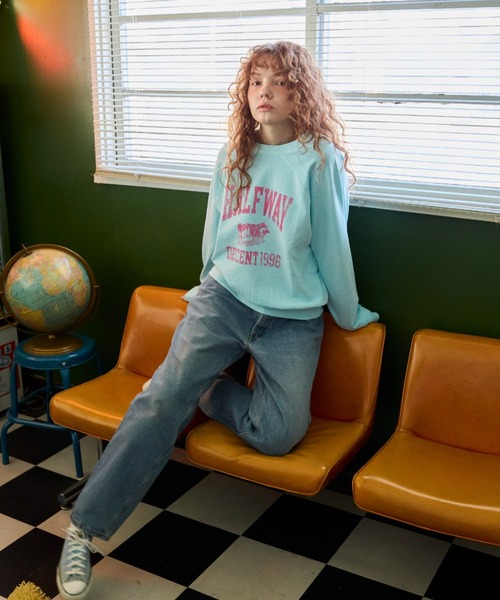 anoco no oheya（アノコノオへヤ）の「HALF WAY DECENT 1996 " sweat（スウェット・レディース・ライトグレー/ライトブルー/ライトグリーン・FREE）」の19枚目の写真