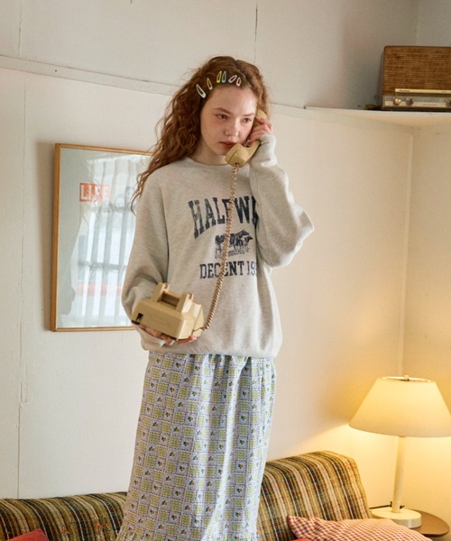 anoco no oheya（アノコノオへヤ）の「HALF WAY DECENT 1996 " sweat（スウェット・レディース・ライトグレー/ライトブルー/ライトグリーン・FREE）」の4枚目の写真