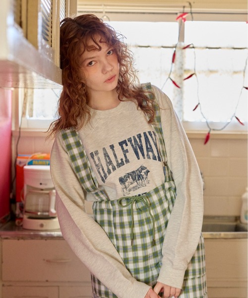 anoco no oheya（アノコノオへヤ）の「HALF WAY DECENT 1996 " sweat（スウェット・レディース・ライトグレー/ライトブルー/ライトグリーン・FREE）」の6枚目の写真