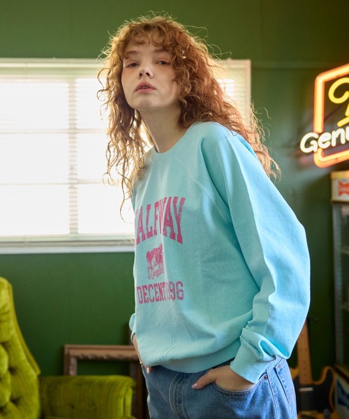 anoco no oheya（アノコノオへヤ）の「HALF WAY DECENT 1996 " sweat（スウェット・レディース・ライトグレー/ライトブルー/ライトグリーン・FREE）」の20枚目の写真