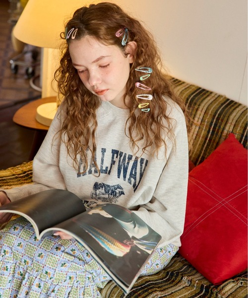 anoco no oheya（アノコノオへヤ）の「HALF WAY DECENT 1996 " sweat（スウェット・レディース・ライトグレー/ライトブルー/ライトグリーン・FREE）」の9枚目の写真