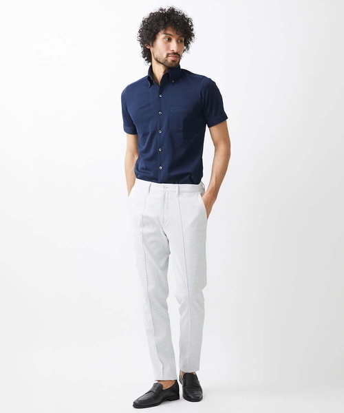 MICHEL KLEIN HOMME (ミッシェルクランオム)の「【2024年モデル】《日本製》イージーケアドレス半袖シャツ(シャツ/ブラウス・メンズ・ホワイト/ライトブルー/ネイビー・MEDIUM/LARGE/X-LARGE)」の15枚目の写真