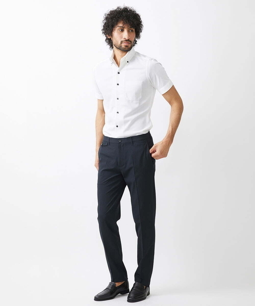 MICHEL KLEIN HOMME (ミッシェルクランオム)の「【2024年モデル】《日本製》イージーケアドレス半袖シャツ(シャツ/ブラウス・メンズ・ホワイト/ライトブルー/ネイビー・MEDIUM/LARGE/X-LARGE)」の19枚目の写真