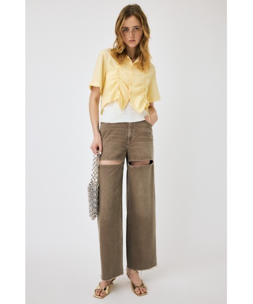 MOUSSY(マウジー)の「SUCKER CHECK シャツ ブラウス(シャツ/ブラウス・レディース・ライトイエロー/ブラック/ブルー・FREE)」の7枚目の写真