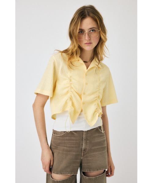 moussy ミッキーマウス フリル半袖シャツ ブラウス マウジー Disney SERIES CREATED by MUS | MD OT フリルブラウス / ALICE