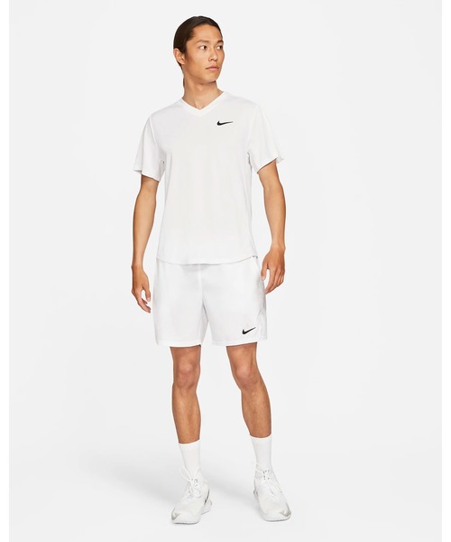 NIKE(ナイキ)の「《NIKEアパレル》コートDRIーFITヴィクトリーS/Sトップ(Tシャツ/カットソー・メンズ・ホワイト/ブラック・XL/L/M/S/2XL)」の8枚目の写真