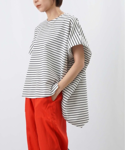 LUCA/LADY LUCK LUCA(ルカ/レディラックルカ)の「LC/LLL ポンチローマサイドボリュームプルオーバー(Tシャツ/カットソー・レディース・その他/ネイビー/オフホワイト・FREE)」の9枚目の写真