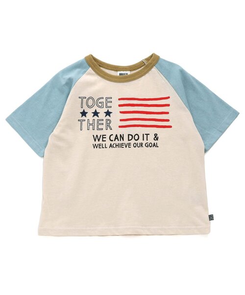 BREEZE(ブリーズ)の「4色2柄ロゴTシャツ(Tシャツ/カットソー・キッズ・パープル/グリーン/レインボー/ライム・80/90/100/110/120/130/140)」の4枚目の写真