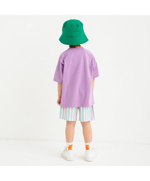 BREEZE(ブリーズ)の「4色2柄ロゴTシャツ(Tシャツ/カットソー・キッズ・パープル/グリーン/レインボー/ライム・80/90/100/110/120/130/140)」の11枚目の写真