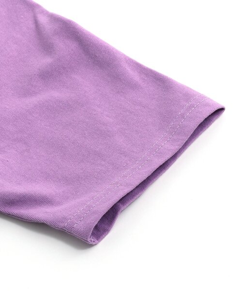 BREEZE(ブリーズ)の「4色2柄ロゴTシャツ(Tシャツ/カットソー・キッズ・パープル/グリーン/レインボー/ライム・80/90/100/110/120/130/140)」の15枚目の写真