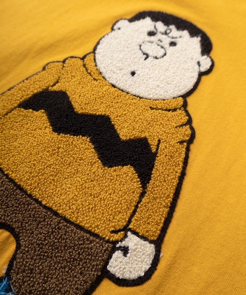 make a ray!(メイク ア レイ!)の「【Doraemon/ドラえもん】ドラえもん&ジャイアン BIGサガラ刺繍デザイン ワイドシルエット クルーネックTシャツ/半袖Tシャツ(Tシャツ/カットソー・レディース・グレイッシュブルー/ブラック/ホワイト/マスタード・M/L)」の14枚目の写真