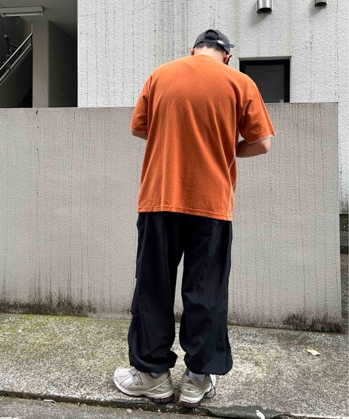 NO NEED(ノーニード)の「サカリバステッチ オーバーサイズTシャツ(Tシャツ/カットソー・メンズ・オレンジ/ブラック/ホワイト・M/L)」の14枚目の写真