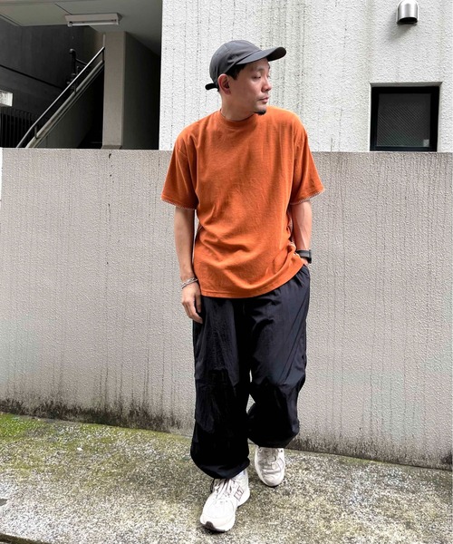 NO NEED(ノーニード)の「サカリバステッチ オーバーサイズTシャツ(Tシャツ/カットソー・メンズ・オレンジ/ブラック/ホワイト・M/L)」の13枚目の写真