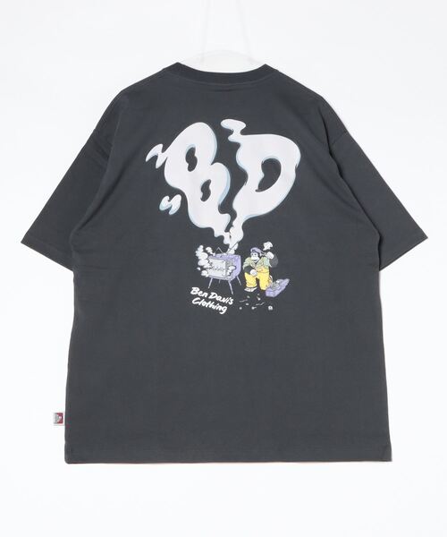 BEN DAVIS（ベンデイビス）の「[BEN DAVIS/ベンデイビス] SMOKING TV バックプリントショートスリーブTシャツ（Tシャツ/カットソー・レディース・チャコールグレー/ダークグリーン/ホワイト・M/L/XL）」の4枚目の写真