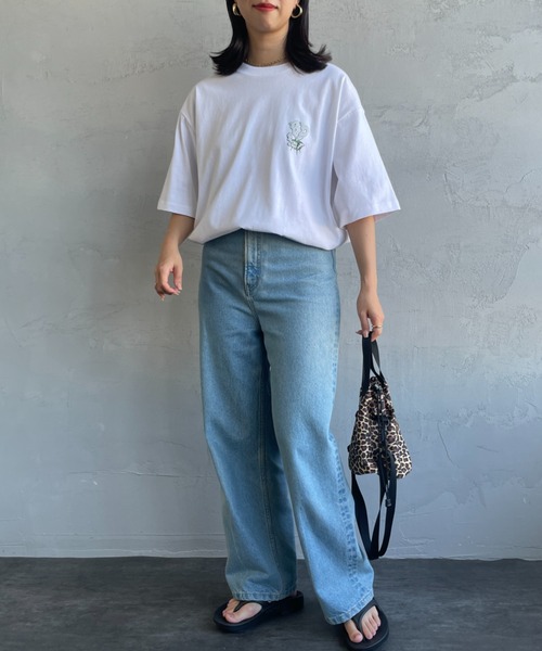 BEN DAVIS（ベンデイビス）の「[BEN DAVIS/ベンデイビス] SMOKING TV バックプリントショートスリーブTシャツ（Tシャツ/カットソー・レディース・チャコールグレー/ダークグリーン/ホワイト・M/L/XL）」の14枚目の写真