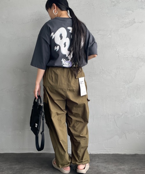 BEN DAVIS（ベンデイビス）の「[BEN DAVIS/ベンデイビス] SMOKING TV バックプリントショートスリーブTシャツ（Tシャツ/カットソー・レディース・チャコールグレー/ダークグリーン/ホワイト・M/L/XL）」の16枚目の写真