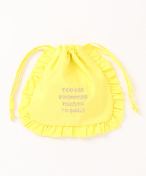 LOWRYS FARM(ローリーズファーム)の「フリルシシュウポーチ 118852(ポーチ・レディース・アイボリー/レッド/ピンク/グリーン/シルバー/ブルー/ブラック/イエロー/パープル・FREE)」の7枚目の写真