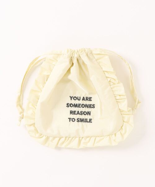 LOWRYS FARM(ローリーズファーム)の「フリルシシュウポーチ 118852(ポーチ・レディース・アイボリー/レッド/ピンク/グリーン/シルバー/ブルー/ブラック/イエロー/パープル・FREE)」の2枚目の写真