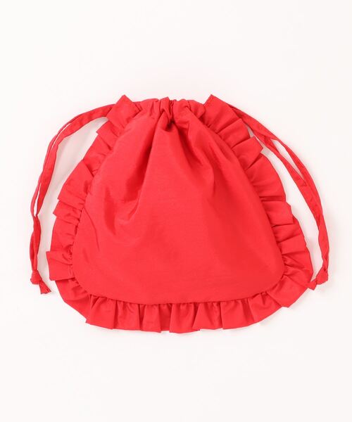 LOWRYS FARM(ローリーズファーム)の「フリルシシュウポーチ 118852(ポーチ・レディース・アイボリー/レッド/ピンク/グリーン/シルバー/ブルー/ブラック/イエロー/パープル・FREE)」の10枚目の写真