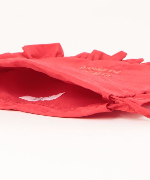 LOWRYS FARM(ローリーズファーム)の「フリルシシュウポーチ 118852(ポーチ・レディース・アイボリー/レッド/ピンク/グリーン/シルバー/ブルー/ブラック/イエロー/パープル・FREE)」の11枚目の写真