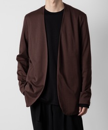 ◆美品 23AW ATTACHMENT ダブルフェイスカラーレスカーディガン ◇美品 23AW ATTACHMENT ダブルフェイスカラーレスカーディガン