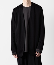 ATTACHMENT | コットンダブルフェイス カラーレスカーディガン / COTTON DOUBLE FACE COLLARLESS CARDIGAN(カーディガン/ボレロ)