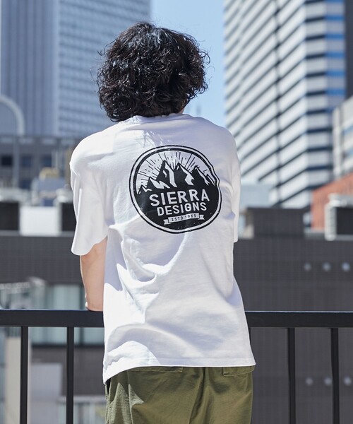 SIERRA DESIGNS（シェラデザイン）の「SIERRA DESIGNS（シエラデザインズ）別注プリントTシャツ（Tシャツ/カットソー・メンズ・ホワイト/ベージュ/ブラック・M/L/XL）」の6枚目の写真
