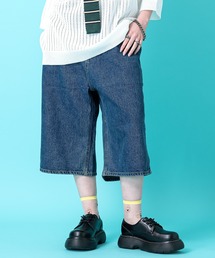 a.p.o.v. デニムワイドハーフパンツ
